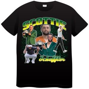Scottie Scheffler Mug Shot Master Champion T-shirt  New All Sizes Golf